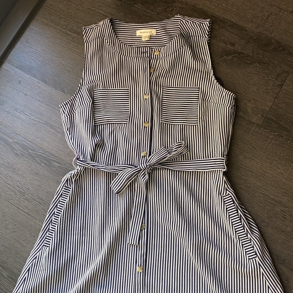 Never worn blue and white stripe dress - Picture 2 of 8